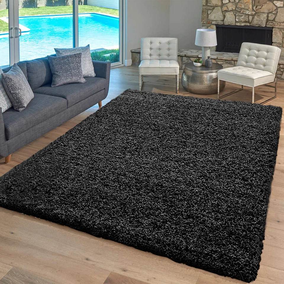 Thick Large Shaggy Rugs Non Slip Hallway Runner Rug Bedroom Living Room Carpet - Image 3 of 4