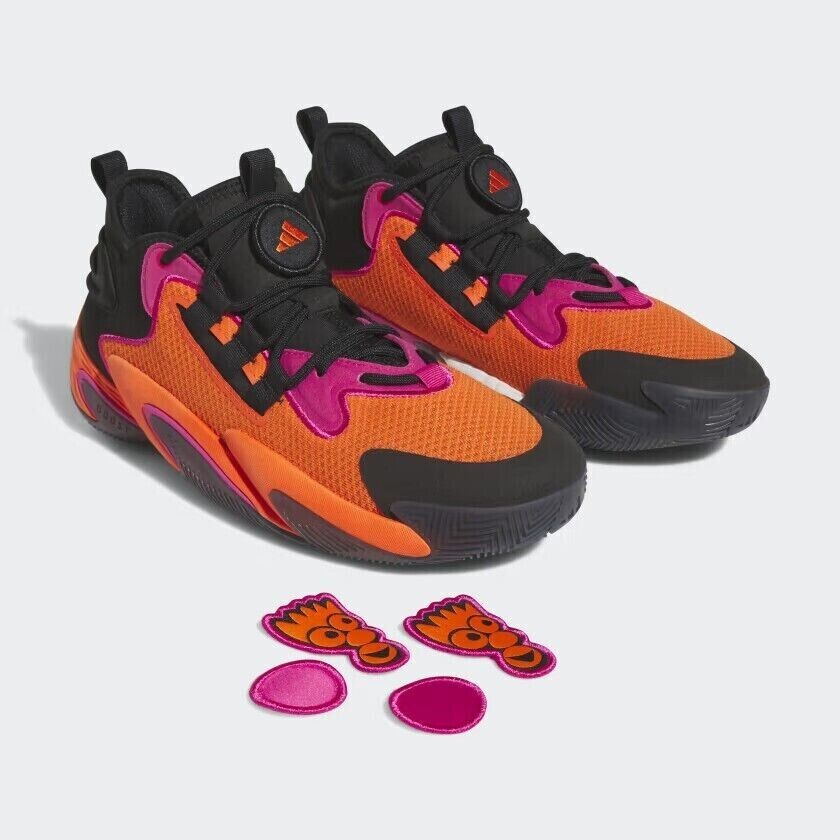 Adidas Basketball Shoes BYW Select Low Black Impact Orange