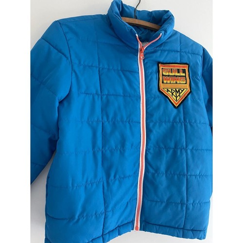 Retro Youth Puffer Jacket W/Vintage Gullwing Army Patch Size 8 Skateboarding - Picture 4 of 12