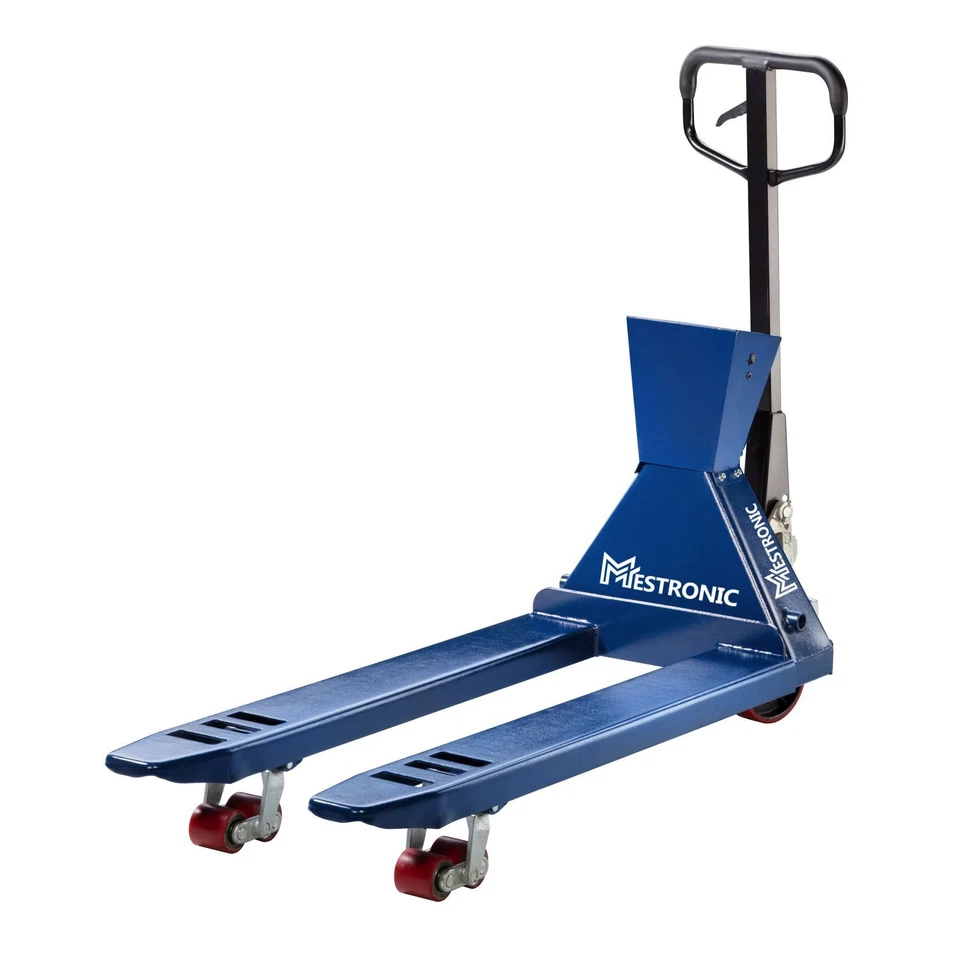 WKA Mestronic WH 2500 kg 500g Hubwagen mit Waage Gabelhubwagen Palettenhubwagen