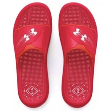 Under Armour Mercenary Comfort Slides Sandals Red Mens Size 11 - Womens 12.5 NEW