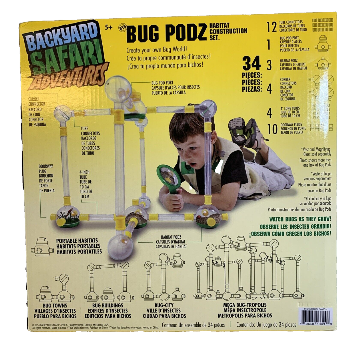Bug Podz Backyard Safari Science Biology School Home Habitat Set