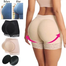 Booty Shaper Padded Underwear Pants Women's FAKE ASS Butt Lifter & Hip Enhancer