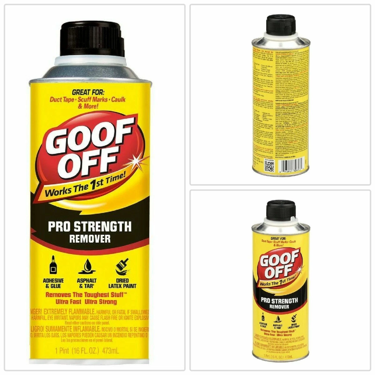 Goof Off 16 fl. oz. Professional Strength Latex Paint and Adhesive