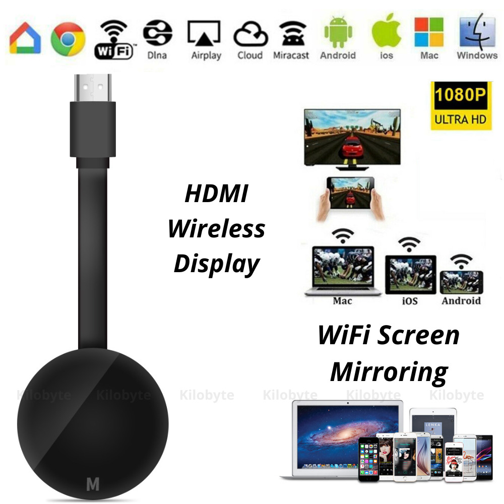 Wireless HDMI Display Dongle Adapter,TV Adapter for The APP ,Video  Mirroring Dongle Receiver,Used for iPhone Mac iOS Android Casting/Mirroring