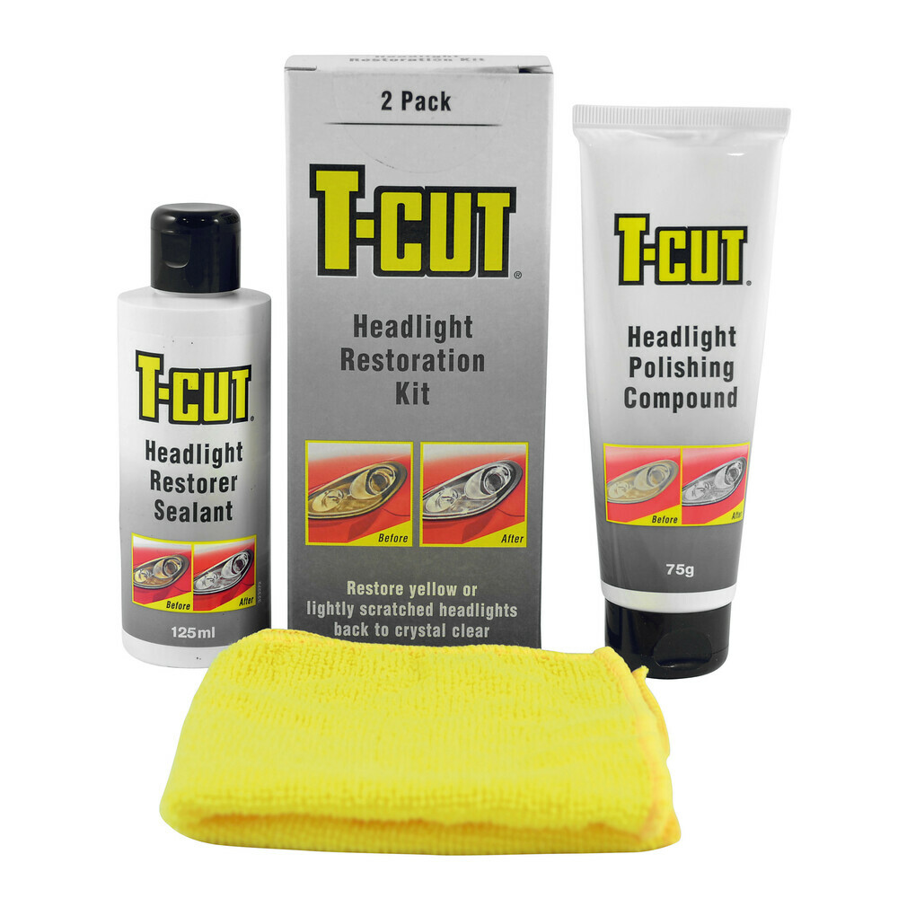 Kit Rinnova Ripristino Rigenera Fari Fanali CarPlan T-Cut Lente Opaca Auto Moto
