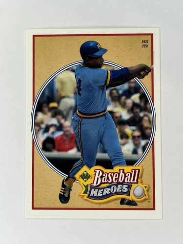 1991 UPPER DECK- BASEBALL HEROES- HANK AARON #25 of 27 BRAVES