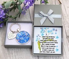 Thank you Teacher Gift  Keying - Forget-me-not Flower keying+ Box