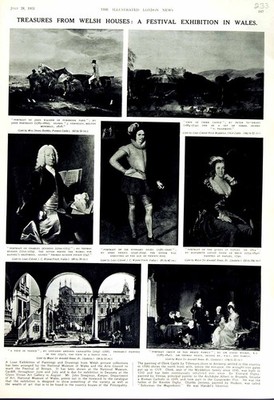 Original Old Vintage Print 1951 Wales Everard Digby Walker Jennens Queen Naples