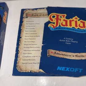 Faria: A World of Mystery and Danger (Nintendo NES) Complete in Box CIB READ