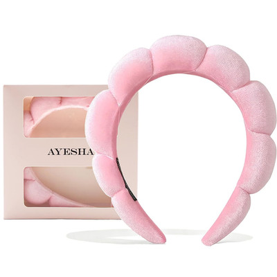Spa Headband for Women Sponge Headband for Washing Face Clouds Soft Hairband Ski