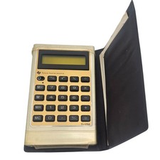 Texas Instruments TI-1750 Vintage Solar Pocket Calculator With Case Manual