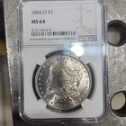 1884-O Morgan $1 Dollar Silver Dollar Coin NGC MS64 New Orleans