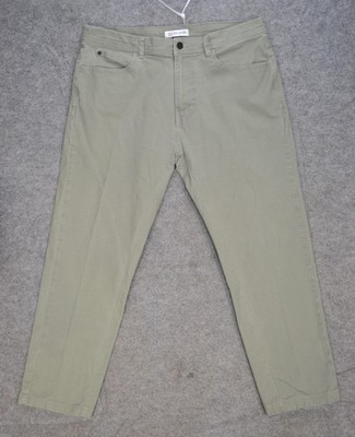 Topo Designs Pants Mens 36x26 Green Organic Cotton Stretch Casual Chino Trouser