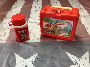 Ewoks Star Wars Plastic Lunchbox W/Thermos 1983 Thermos Vintage