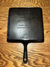 Wagner Ware Cast Iron Bacon & Egg Breakfast Skillet 1101 Q