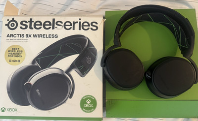 SteelSeries Arctis 9X Wireless RF Xbox Headset USB Boom Mic Black/Green