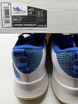 Under Armour Curry 3Z 24 Blue Yellow Basketball Shoes  display picture 3