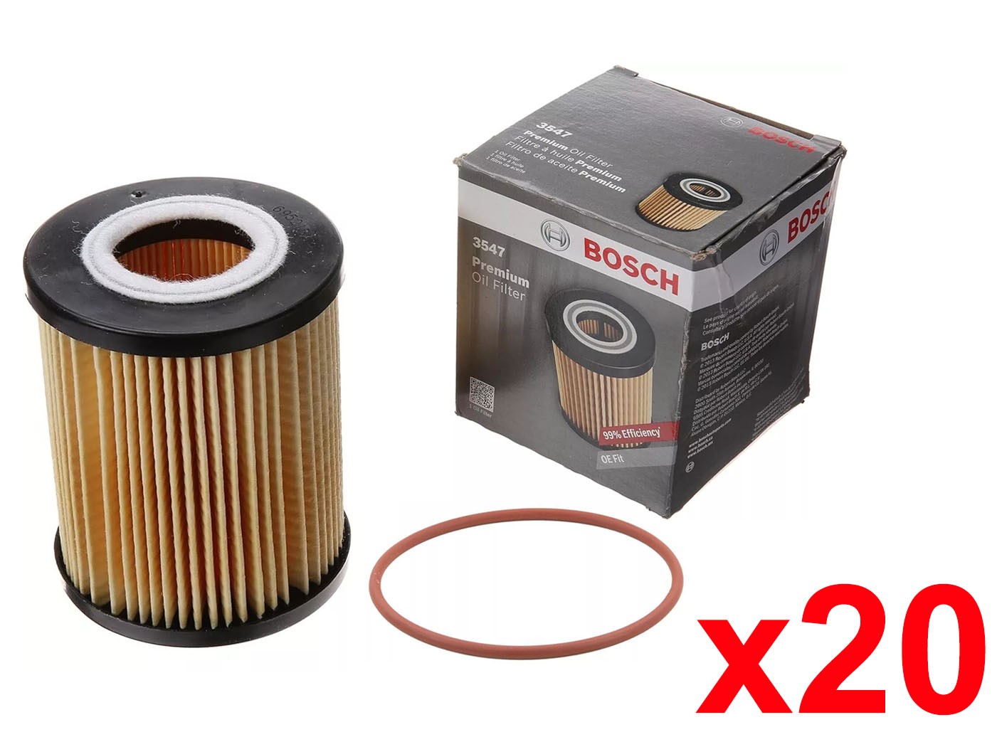 Bosch Oil Filter 3547 20PCS For BMW 3 5 Series X3 X5 Z3 Z4 Ford GT Volvo XC90