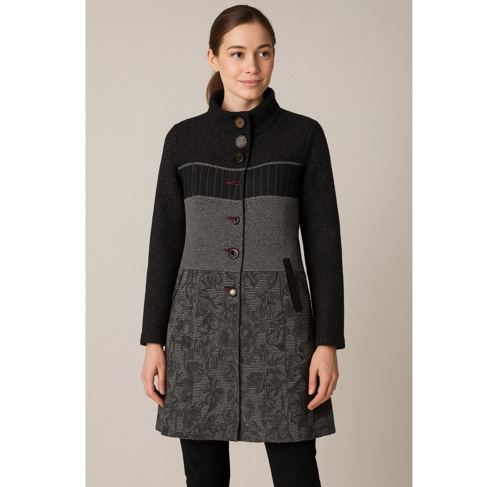 Paparazzi Patchwork Multicolor Linen Blend Textur… - image 1