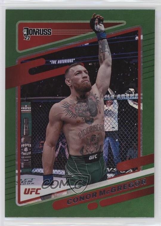 2022 Donruss UFC Green Flood Conor McGregor #27 1c5x