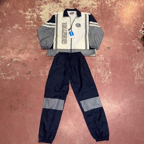 Nwt Vintage 90s Georgetown Hoyas Windbreaker Set Mesh Xl Rap Hip Hop Snoop Nwa