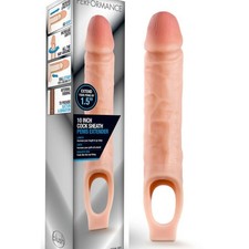10" Realistic Penis Extender Extension Sleeve Cock Sheath Enlarger Enhancer