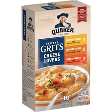 Quaker Instant Grits, Cheese Lovers Variety Pack, 0.98oz 10 Count Pack of 1 