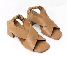 Kenneth Cole Reaction Nancy Heeled Sandals, Camel, Women's 5