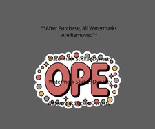 Ope Sticker Waterproof Decal Quote Funny Humor Northern Slang Midwest Gift NEW
