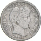 1912-S Barber Dime 90% Silver Average Circ *6071