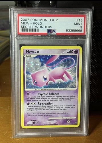 Mew graded PSA 9 for sale on eBay