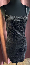 Divided Black Silver Glitter Strappy Mini Bod...