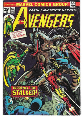 Avengers #124 (Marvel 1974 Bronze Age) 1st Star-Stalker Key, Vision, Thor VG/4.0