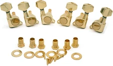 6 Pieces 3L3R Guitar tuner pegs,small Square Sealed guitar tuning pegs tuners...