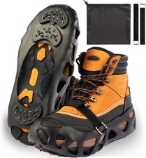 Ice Cleats for Shoes and Boots with 30 Spikes Anti Slip Snow Crampons X-Large