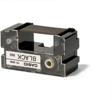 Black Casio TR-18BK Ink Ribbon Title Writer Tape