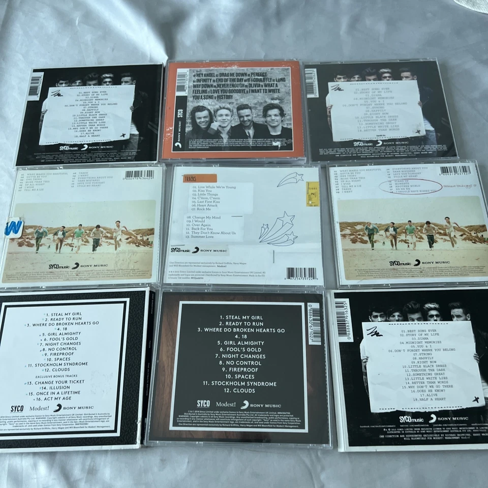One Direction CDs Bulk 2010s Pop Music Albums Australian & UK Editions 1D x9 - Image 2 of 4