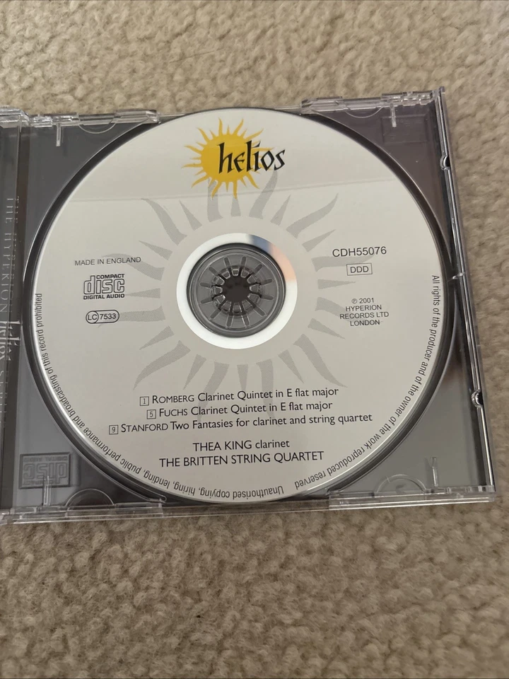 ANDREAS ROMBERG, ROBERT FUCHS: CLARINET QUINTETS; STANFORD: TWO FANTASY PIECES U - Image 2 of 3