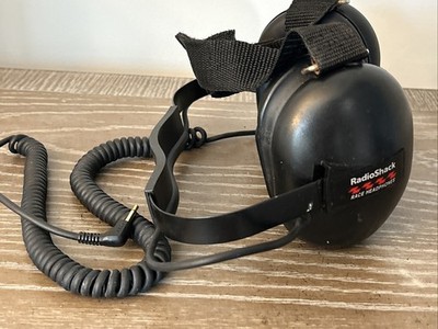 Radio Shack Noise Reducing Race Scanner Headphones Black Adjustable NASCAR 