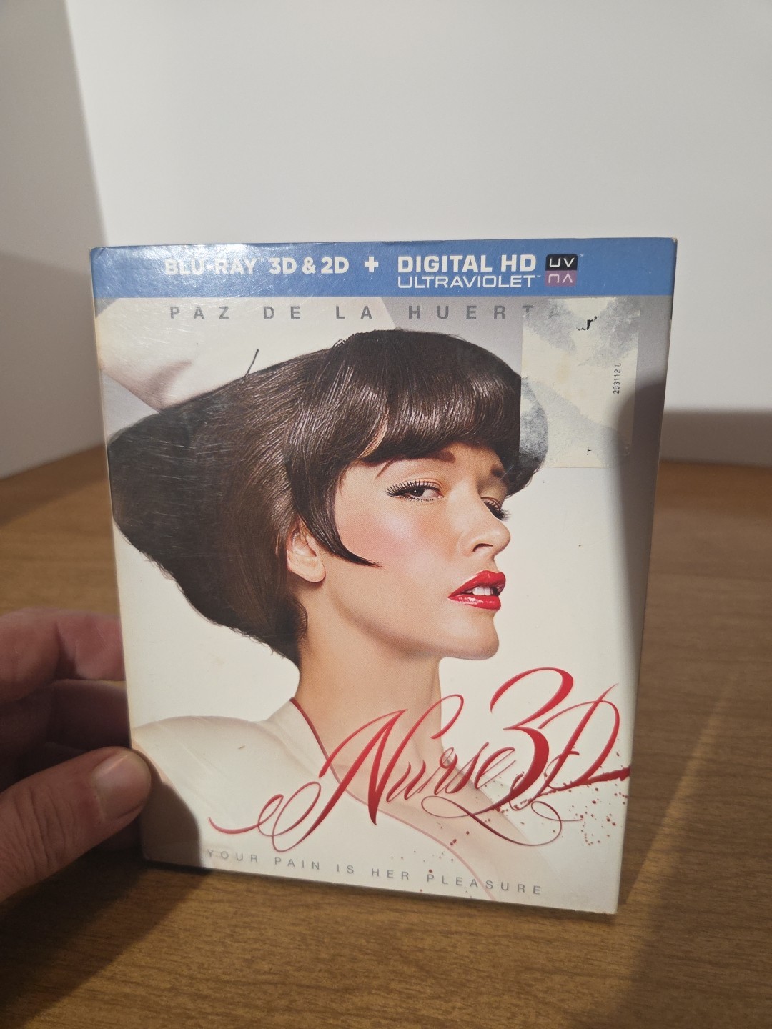 NURSE 3D Blu Ray Like NEW Paz De La Huerta With Slipcover No Digital