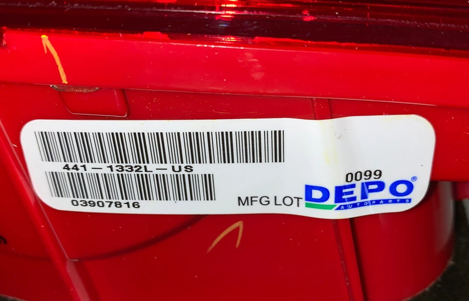 Задний задний фонарь с внутренней крышкой багажника Volkswagen Jetta 11 12 13 441-1342L-US - Изображение 4 из 4