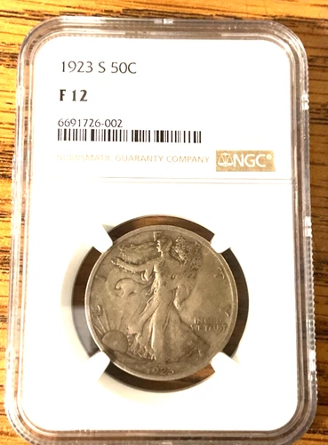 1923-S Walking Liberty Half Dollar NGC 12