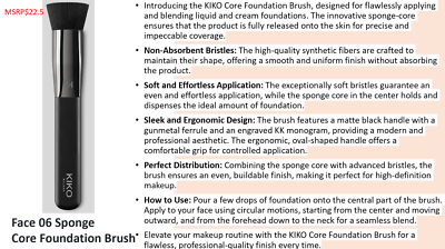 Kabuki Brush Limpiador De Brochas Kiko Palladio – Flat Kabuki