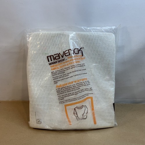 VTG 1970's NOS Maverick Boys Thermal Shirt Size 14-16 Long Sleeve - Picture 2 of 5