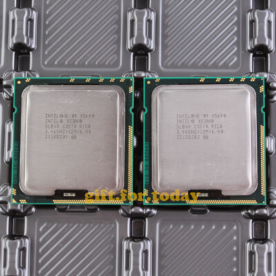 Lot De 2 Processeurs Intel Xeon E5645 - 6 Cœurs, 2.40 GHz, Socket LGA1366 - Occasion Fonctionnel