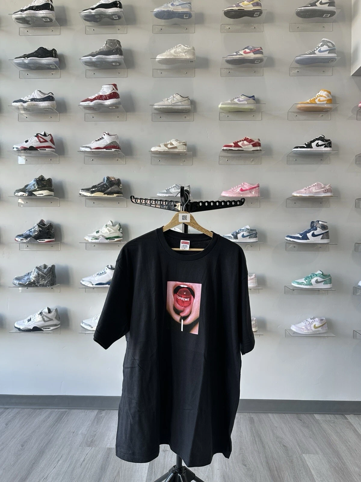 T shirt noir Supreme Lollipop neuf taille XL