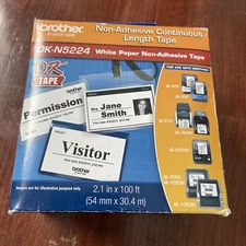 Brother DKN5224 Non-Adhesive Continuous Paper for QL810W, QL-810W label printers