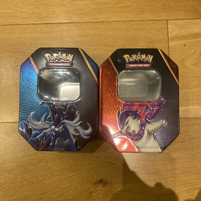 TWO Pokemon TCG Divergent Powers Tins ONLY Water and Fire