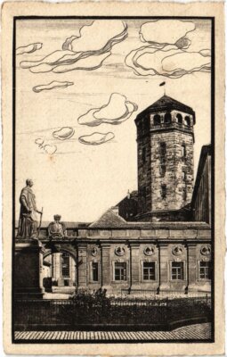 CPA AK Bayreuth Konig Max Denkmal am alten Schloss GERMANY (1266321)
